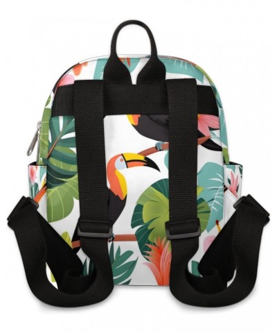 Tropical Toucan Small Backpack for Women Ladies Mini Backpack Travel Casual Backpack Purse Satchel Daypack $24.05 Backpacks