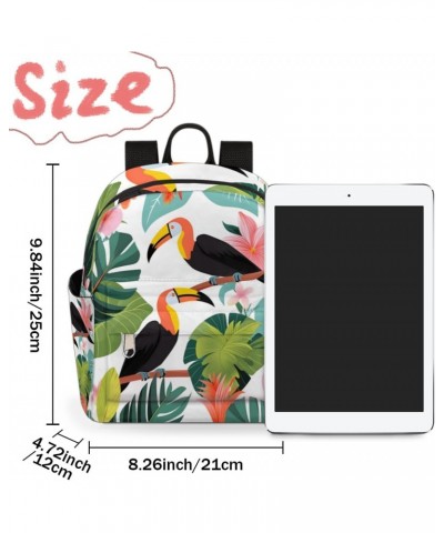 Tropical Toucan Small Backpack for Women Ladies Mini Backpack Travel Casual Backpack Purse Satchel Daypack $24.05 Backpacks