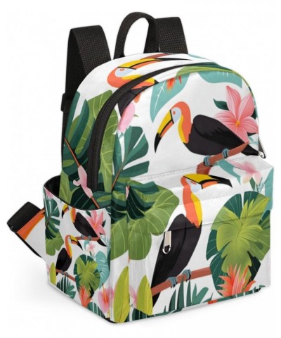 Tropical Toucan Small Backpack for Women Ladies Mini Backpack Travel Casual Backpack Purse Satchel Daypack $24.05 Backpacks