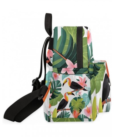 Tropical Toucan Small Backpack for Women Ladies Mini Backpack Travel Casual Backpack Purse Satchel Daypack $24.05 Backpacks