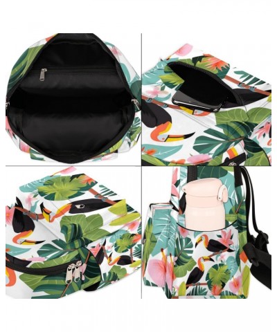 Tropical Toucan Small Backpack for Women Ladies Mini Backpack Travel Casual Backpack Purse Satchel Daypack $24.05 Backpacks