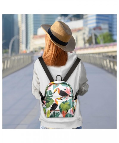 Tropical Toucan Small Backpack for Women Ladies Mini Backpack Travel Casual Backpack Purse Satchel Daypack $24.05 Backpacks