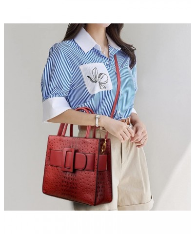 Handbags for Women Leather Top Handle Handbag Satchel Bag Medium Tote Bags Purse Ladies Shoulder Bag Crossbody Bag Red $23.45...