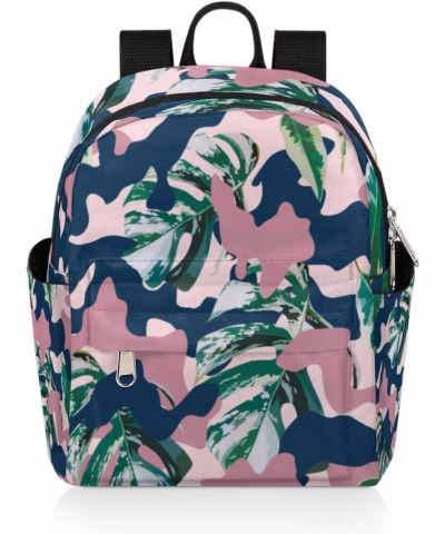 Camouflage Mini Backpack Purse for Women, Tropical Leaves Small Fashion Daypack Lightweight, Cute Casual Travel Bag $20.51 Ba...