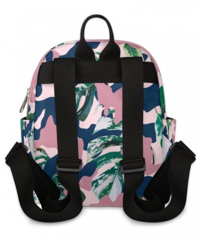 Camouflage Mini Backpack Purse for Women, Tropical Leaves Small Fashion Daypack Lightweight, Cute Casual Travel Bag $20.51 Ba...