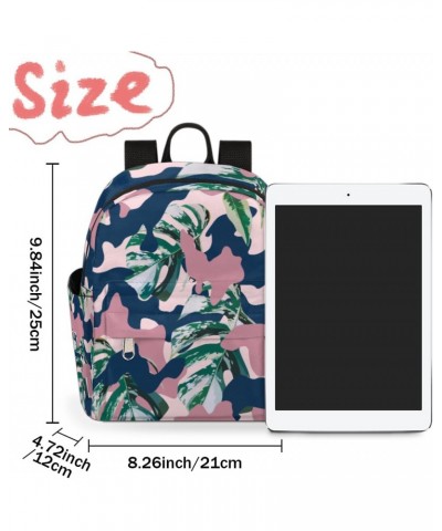 Camouflage Mini Backpack Purse for Women, Tropical Leaves Small Fashion Daypack Lightweight, Cute Casual Travel Bag $20.51 Ba...