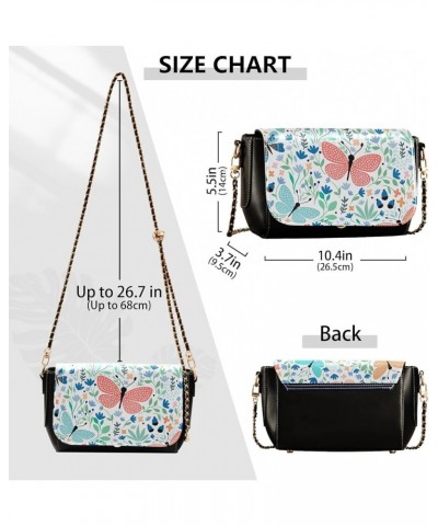 Crossbody Bags for Women Trendy Women's Black Shoulder Bag Small PU Leather Flap Cross Body Bag Handbags Pattern15 $23.36 Cro...