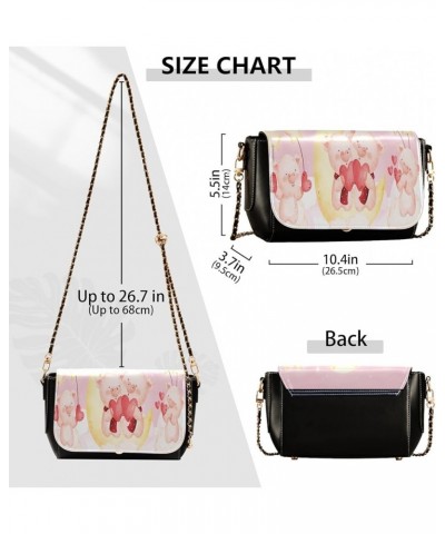 Crossbody Bags for Women Trendy Women's Black Shoulder Bag Small PU Leather Flap Cross Body Bag Handbags Pattern14 $22.95 Cro...