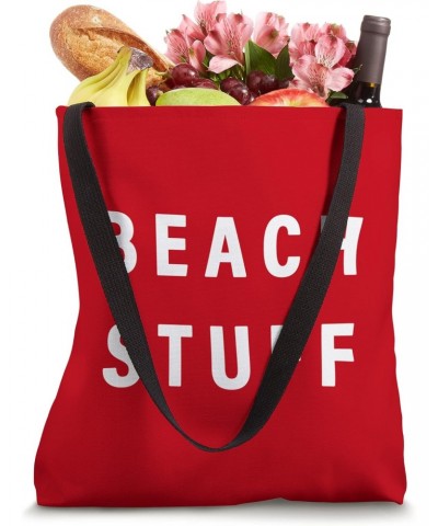 BEACH STUFF Tote Bag $15.64 Totes