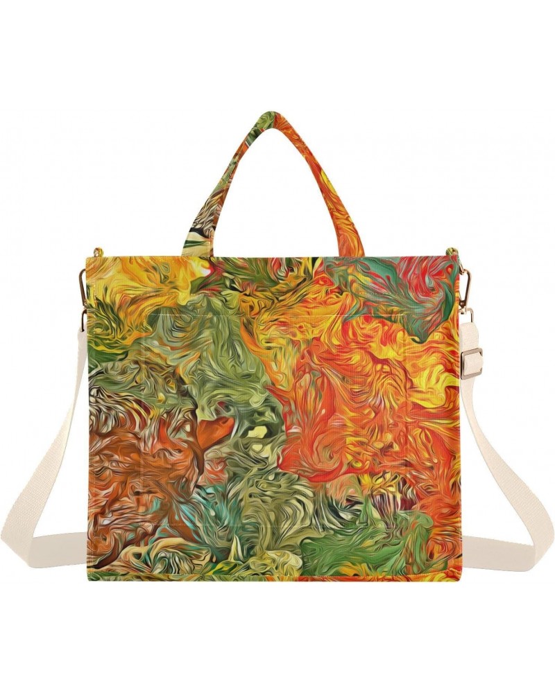 Women's Tote Handbags Tote Shoulder Bag Psychedelic Fractal Big Capacity Handbag for College Work Travel Business,S $12.98 Totes