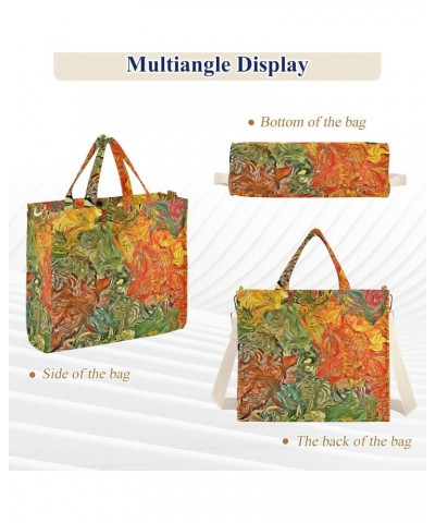 Women's Tote Handbags Tote Shoulder Bag Psychedelic Fractal Big Capacity Handbag for College Work Travel Business,S $12.98 Totes