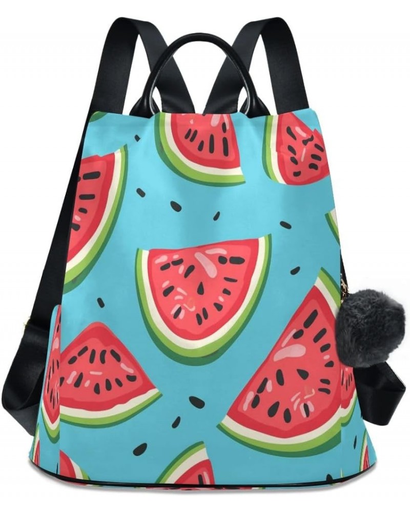 Summer Watermelon Women Purse Backpack Anti-Theft for Fashion Bag Travel Back Pack Rucksack Shoulder Bag $17.22 Backpacks