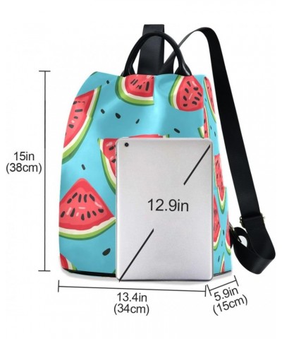 Summer Watermelon Women Purse Backpack Anti-Theft for Fashion Bag Travel Back Pack Rucksack Shoulder Bag $17.22 Backpacks