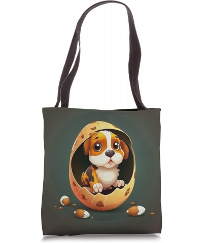 Funny dog in the egg Design dog owner Humor Sarcastic puppie Tote Bag $13.07 Totes