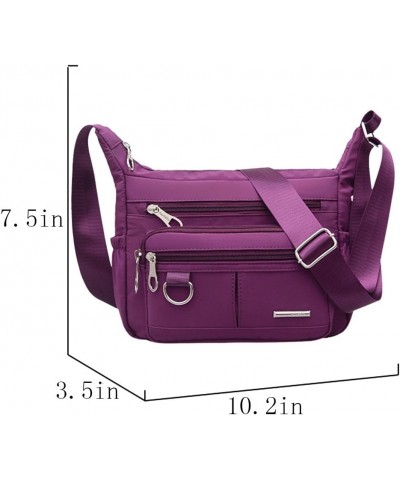 Women's Shoulder Bags Casual Handbag Travel Bag Messenger Cross Body Nylon Bags Purse Black1 $12.87 Crossbody Bags