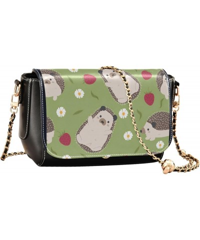 Cute Print PU Leather Shoulder Bag, Llama Cactus Pink Heart Crossbody Purses for Women Fashion Purse with Chain Strap Animals...