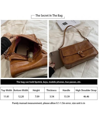 Women's Handbag Large Tote Bag Fashion Shoulder Bag Crossbody Bag Soft Leather Tote Bag Gentle Woman Tote Bag (Brown) Burgund...