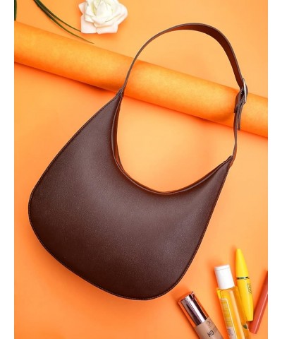 Half Moon Shoulder Bag Brown $40.95 Shoulder Bags