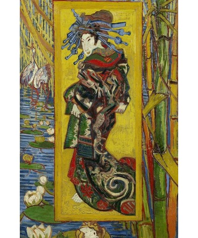 Wall Giclee Print The Courtesan (After Eise), 1887 on Black Frame by Vincent van Gogh, 12x18 12" x 18" Print Only $32.24 Hand...