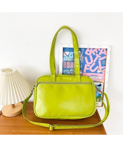 bag cute casual transparent shoulder pain bag bag hand-held shoulder bag Green $18.75 Shoulder Bags