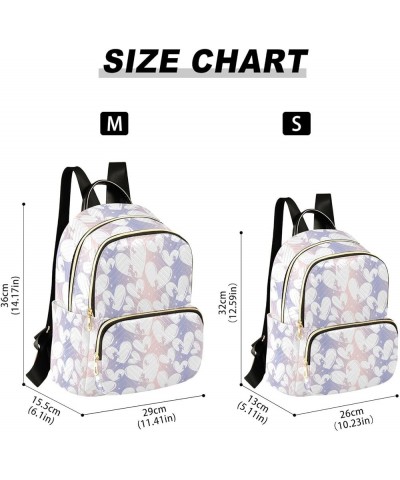 Valentine Pattern Mini Backpack Purse for Women, Unicorn Color Heart Travel Backpack Fashion Backpack Lightweight Shoulder Ba...