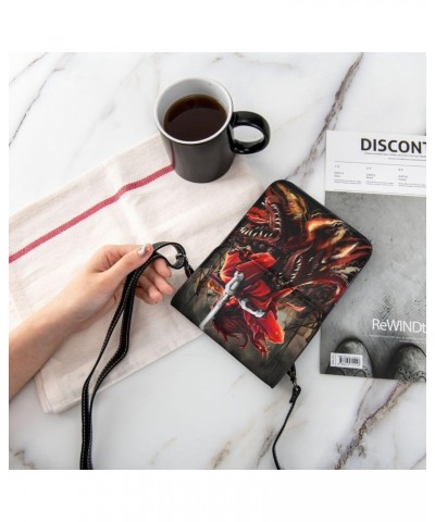 Anime Hellsing Alucard Cell Phone Purse Women Pu Crossbody Bag Small Crossbody Wallet Purse Shoulder Bag $17.36 Crossbody Bags