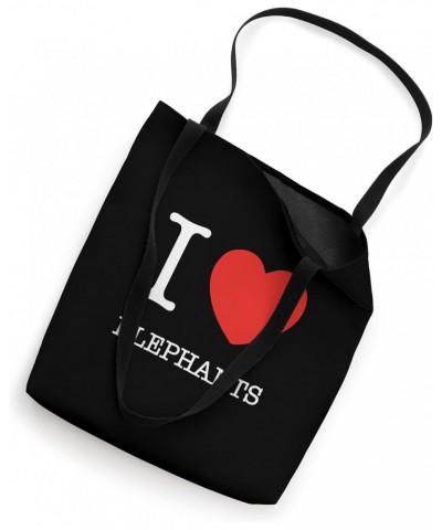 I Heart Elephants Zoo Animal Lover of Elephant My Favorite Tote Bag $10.35 Totes