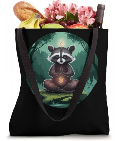 Raccoon Women Raccoon City Racoons Meditative Pose Raccoon Tote Bag $9.41 Totes