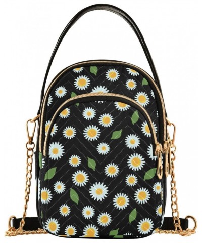 Chamomile Flowers Crossbody Bags for Women Crossbody Purse Bag Cell Phone Shoulder Purses with Chain Strap for Travel $13.77 ...