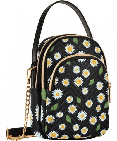 Chamomile Flowers Crossbody Bags for Women Crossbody Purse Bag Cell Phone Shoulder Purses with Chain Strap for Travel $13.77 ...