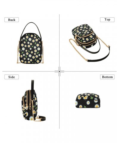 Chamomile Flowers Crossbody Bags for Women Crossbody Purse Bag Cell Phone Shoulder Purses with Chain Strap for Travel $13.77 ...