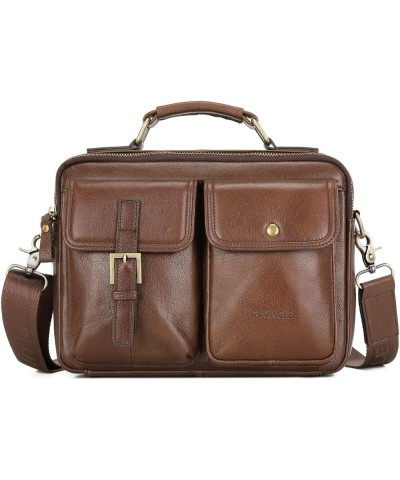 Genuine Leather Messenger Bag for Men Shoulder Bag Crossbody Purse for Work Business Sling Bag Lt Coffee $57.54 Totes