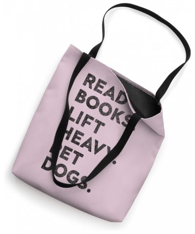 Read Books Lift Heavy Pet Dogs Funny Retro Gym Book Lover Tote Bag $13.77 Totes