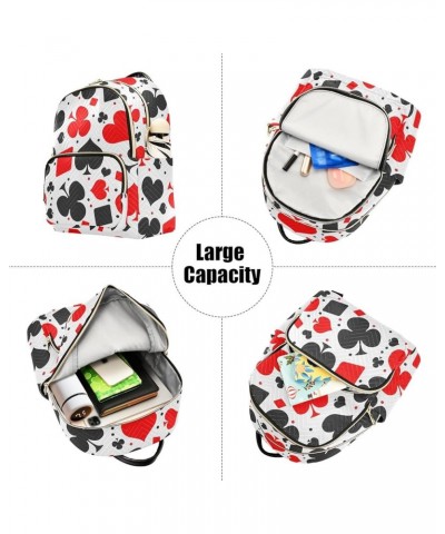 Cards Backpack Purse for Women Fashion Ladies Shoulder Bags Travel Bag Back Pack Handbag Lady Purse,M Medium $18.19 Backpacks