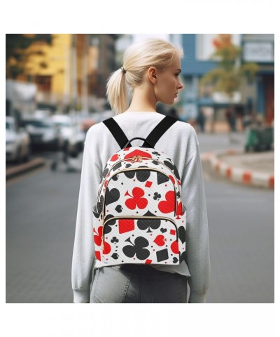 Cards Backpack Purse for Women Fashion Ladies Shoulder Bags Travel Bag Back Pack Handbag Lady Purse,M Medium $18.19 Backpacks