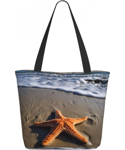 Strawberry Printed Fashionable Large Handbag And Shoulder Bag, Suitable For Various Daily Use Starfish $13.75 Totes