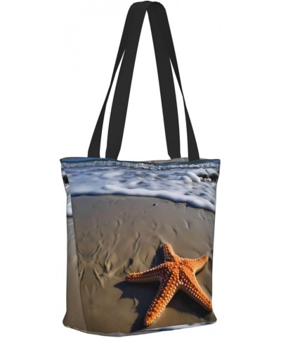 Strawberry Printed Fashionable Large Handbag And Shoulder Bag, Suitable For Various Daily Use Starfish $13.75 Totes