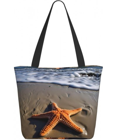 Strawberry Printed Fashionable Large Handbag And Shoulder Bag, Suitable For Various Daily Use Starfish $13.75 Totes