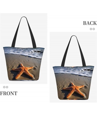 Strawberry Printed Fashionable Large Handbag And Shoulder Bag, Suitable For Various Daily Use Starfish $13.75 Totes