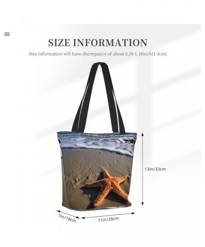 Strawberry Printed Fashionable Large Handbag And Shoulder Bag, Suitable For Various Daily Use Starfish $13.75 Totes