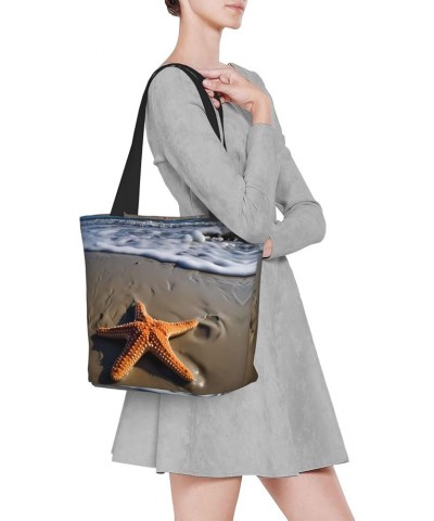 Strawberry Printed Fashionable Large Handbag And Shoulder Bag, Suitable For Various Daily Use Starfish $13.75 Totes