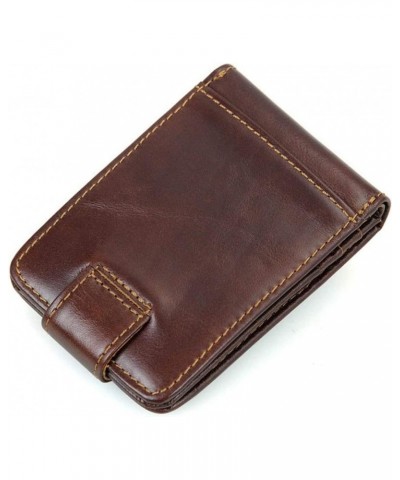 Stylish Bifold Short Wallet Blocking Vintage Cowhide Leather Minimalist Wallet 12 Credit Cards Holder $36.27 Wallets