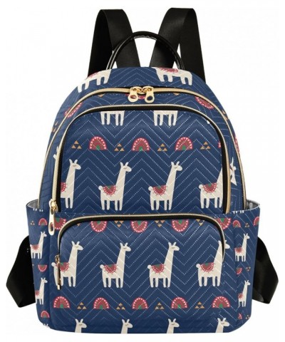 Women Backpack Cartoon Funny Tribal Llama Anti-Theft Travel Backpack with Luggage Belt Lightweight Handbag Lady Purse Roomy D...