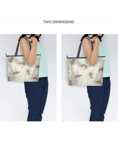 Large Tote Top Handle Bag, Women Zippered Handbag, Big Shoulder Hand Bags Multi 4 $11.52 Shoulder Bags