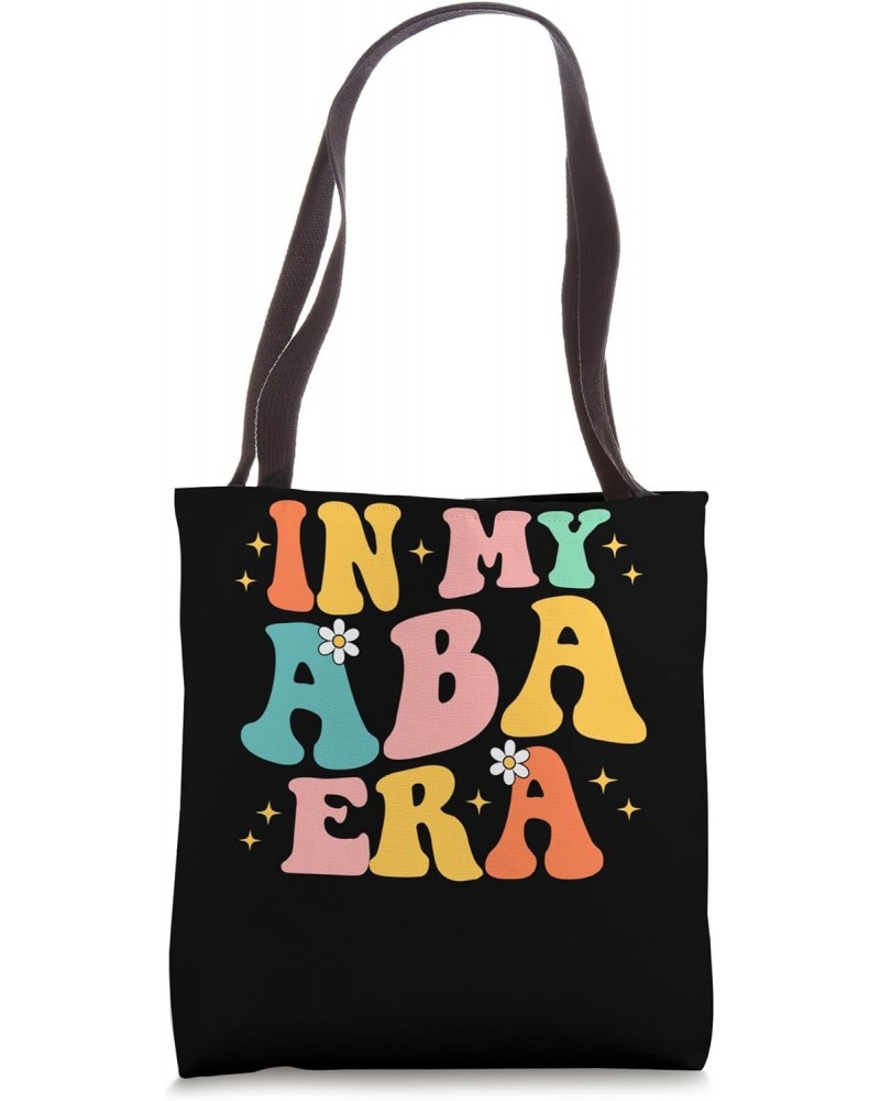 In My Aba Era Groovy Applied Behavior Analyst ABA Therapist Tote Bag $11.07 Totes