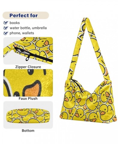 Trendy Summer Fresh Outline Pineapple Shoulder Bag, Handbags for Women Shoulder Bag, Autumn Handbags Yellow Duck $14.24 Shoul...