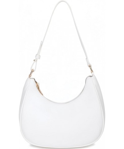 Shoulder Bags for Women, Cute Hobo Tote Handbag Mini Clutch Purse with Zipper Closure Moon White $11.39 Shoulder Bags