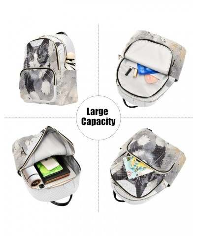 Running Cat Fashion Travel Backpack for Women Multi Pockets Lightweight Purse for Women-M Multicolor Medium $17.15 Backpacks