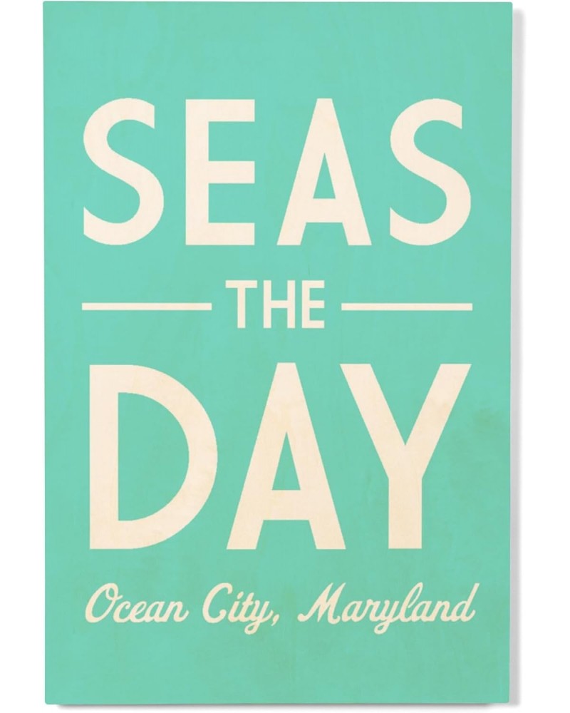 12x18 Inch Premium Wood Sign, Ready to Hang Wall Decor, Ocean City, Maryland, Seas the Day, Simply Said $24.00 Totes