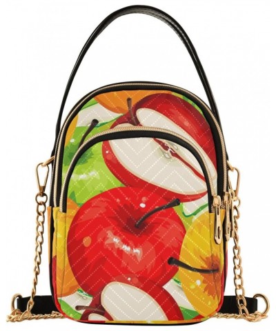 Joko lvery Colorful Fruits Cross Body Purse Shoulder Bag Chain Handbag Crossbody Bags for Work Women Gifts $10.34 Crossbody Bags